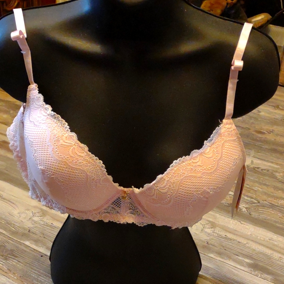 Nwt Jessica Simpson Elegant Pink Lace Bra Size 38 C